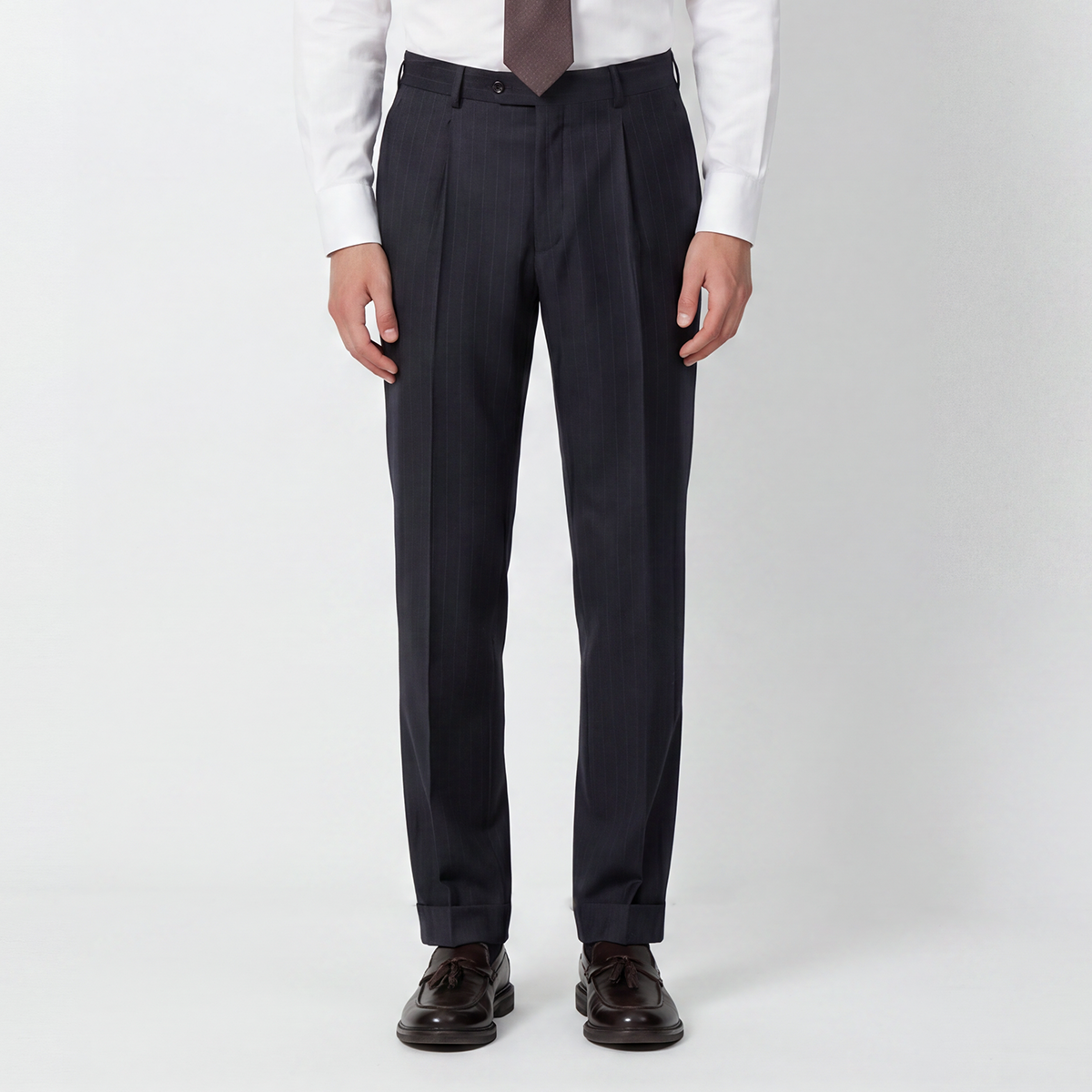 Navy Zegna‑Trofeo Pure‑Wool Half‑Canvas Two‑Piece Suit