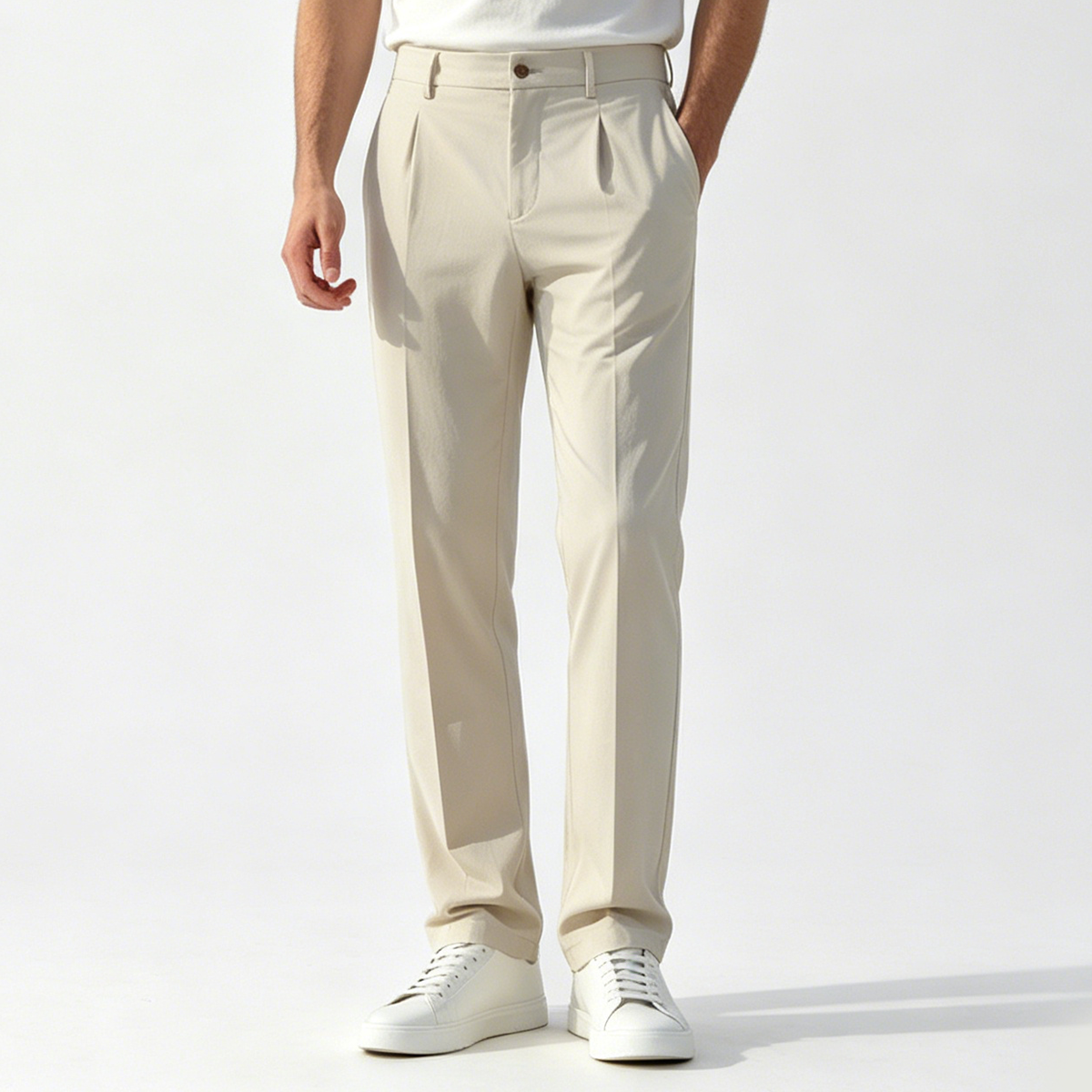 White 4‑Way‑Stretch Polyamide‑Blend Fused Sport‑Outdoor Two‑Piece Suit