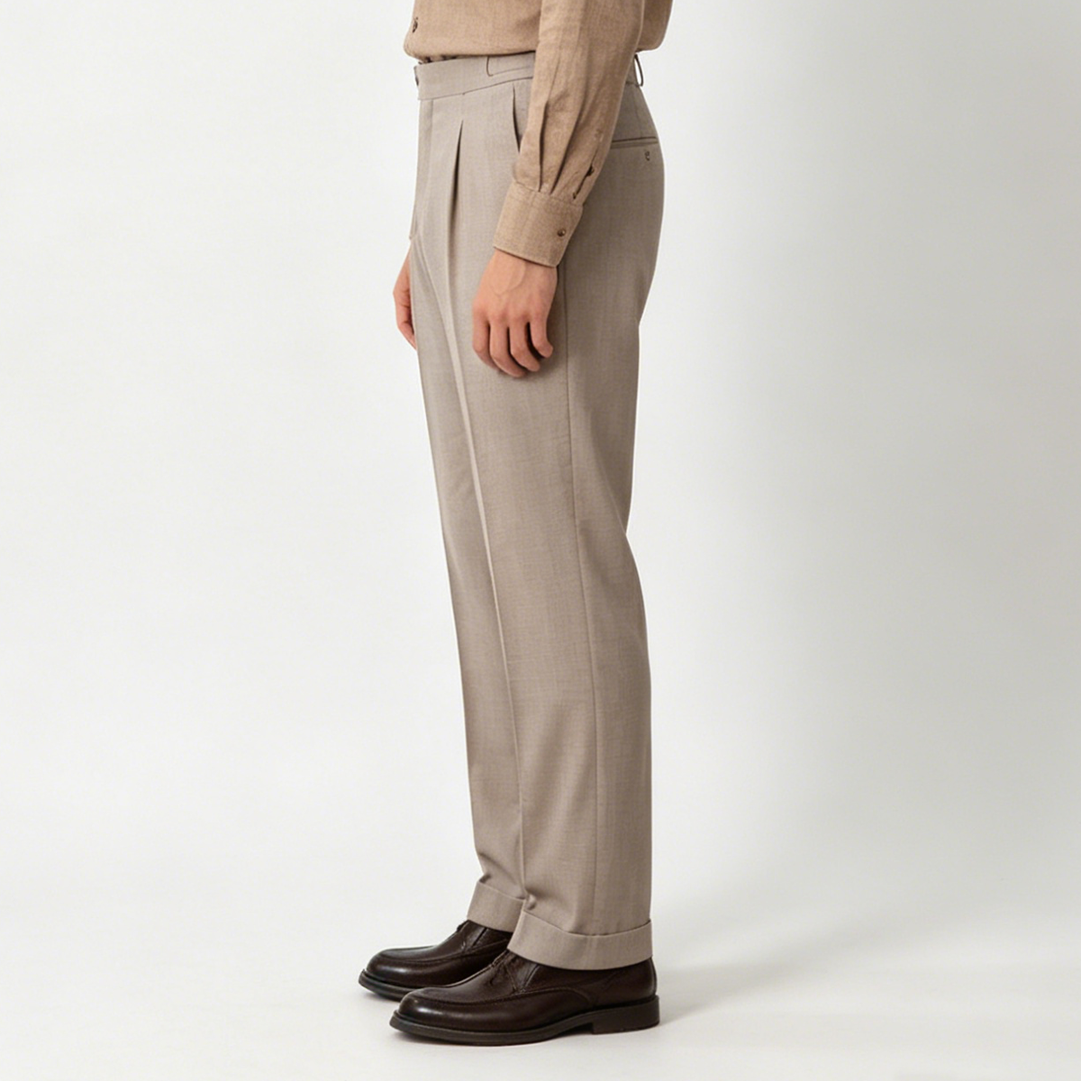 Grey VBC Herringbone Virgin‑Wool Half‑Canvas Two‑Piece Suit