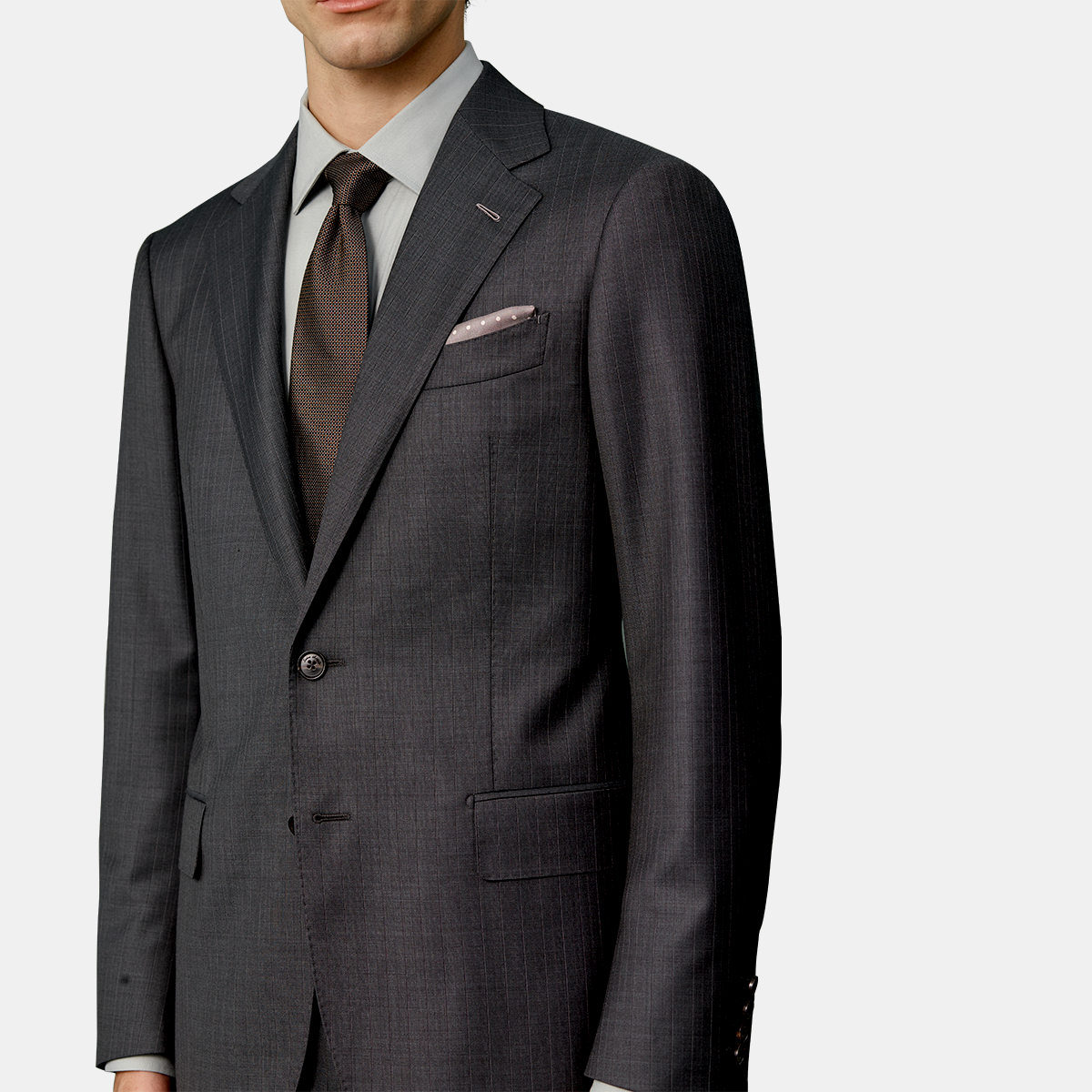Green Zegna‑Traveller Pure‑Wool Half‑Canvas Two‑Piece Suit