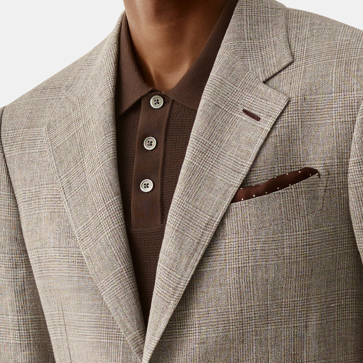 Light Grey Linen‑Cotton Half‑Canvas Blazer