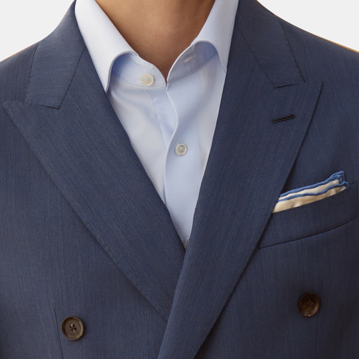 Blue Royal Stripe Jacket Two-Piece Suit