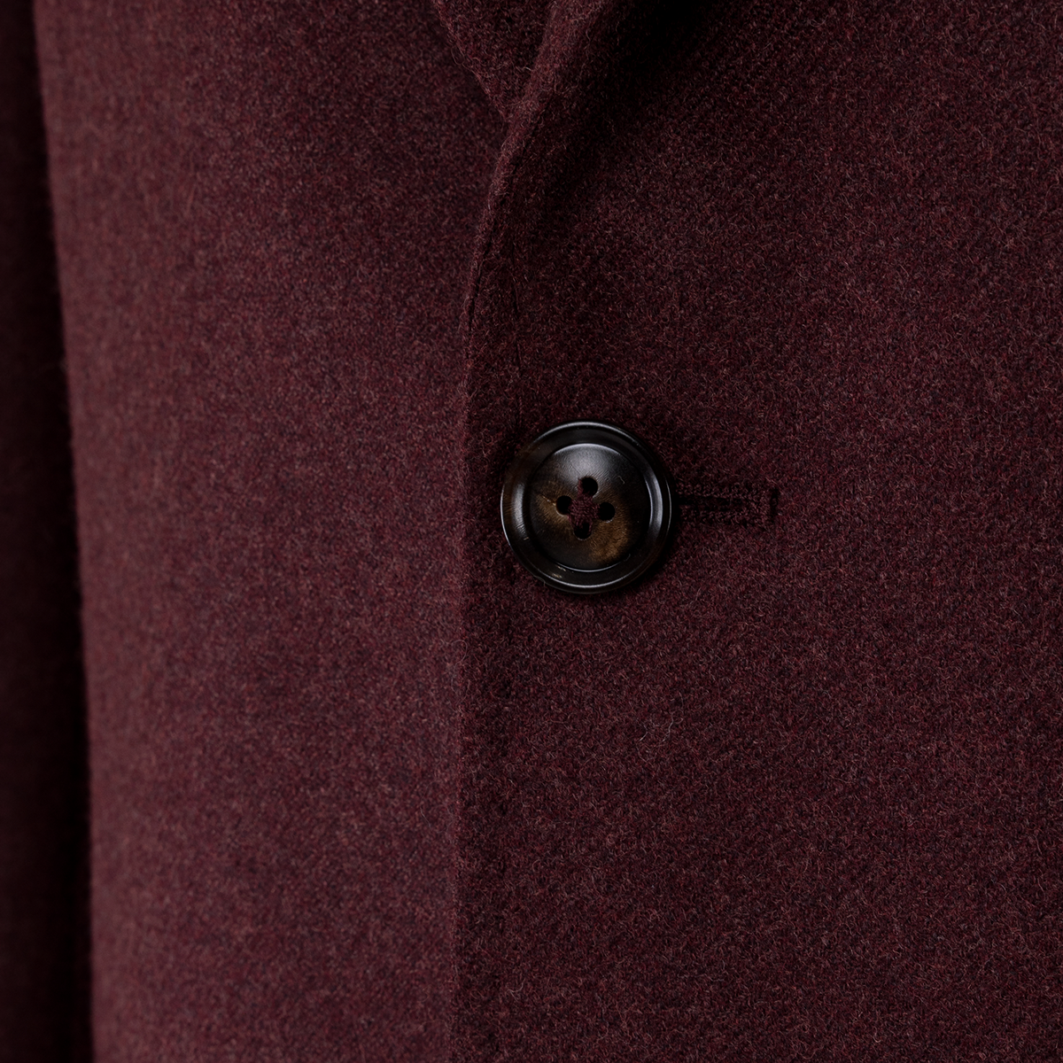 Burgundy Wool‑Worsted Silk Half‑Canvas Single‑Breasted Blazer