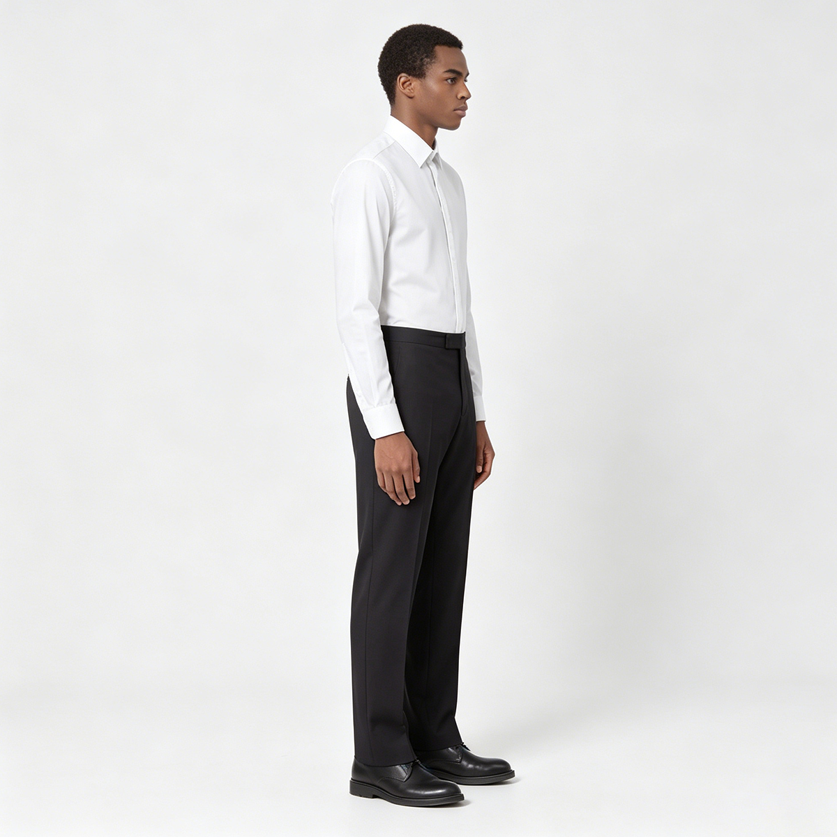 Black Hand‑Beaded Pure‑Wool Half‑Canvas Luxury‑Groom Two‑Piece Suit