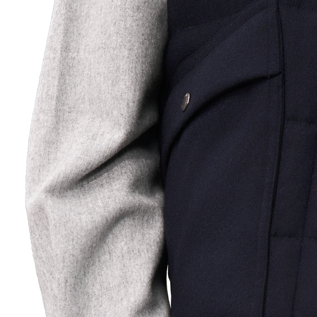 Navy Stand‑Collar Vest