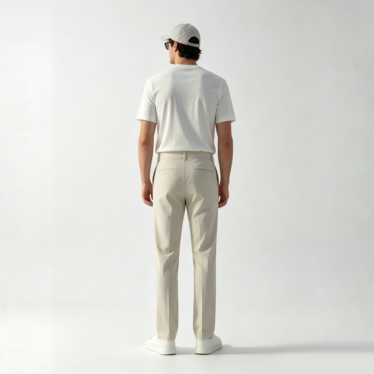 White 4‑Way‑Stretch Polyamide‑Blend Fused Sport‑Outdoor Two‑Piece Suit