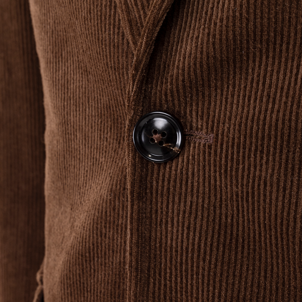 Tan Cotton‑Elastane Fused Single‑Breasted Two‑Piece Suit