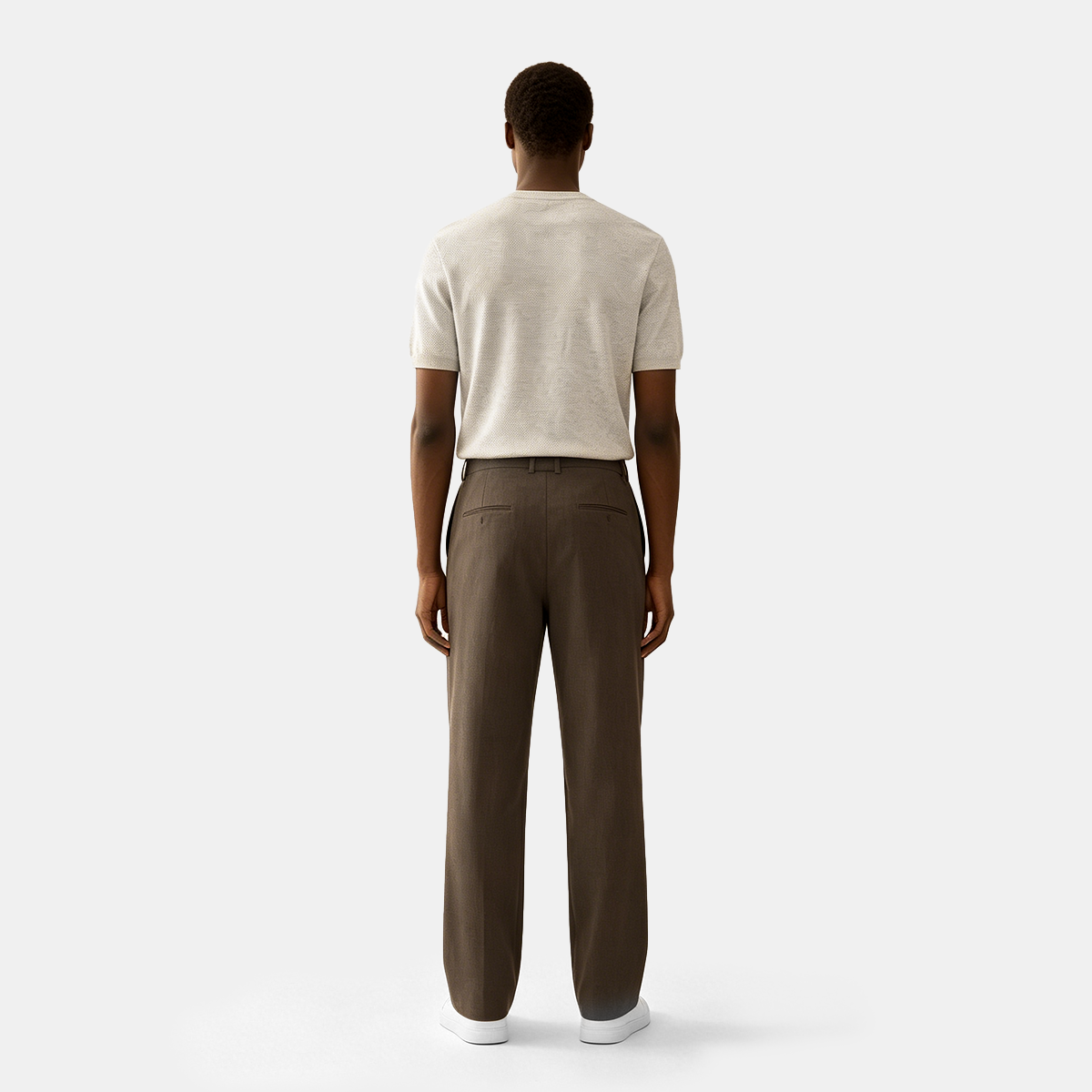 Green Polyester Travel Casual Two‑Piece Suit