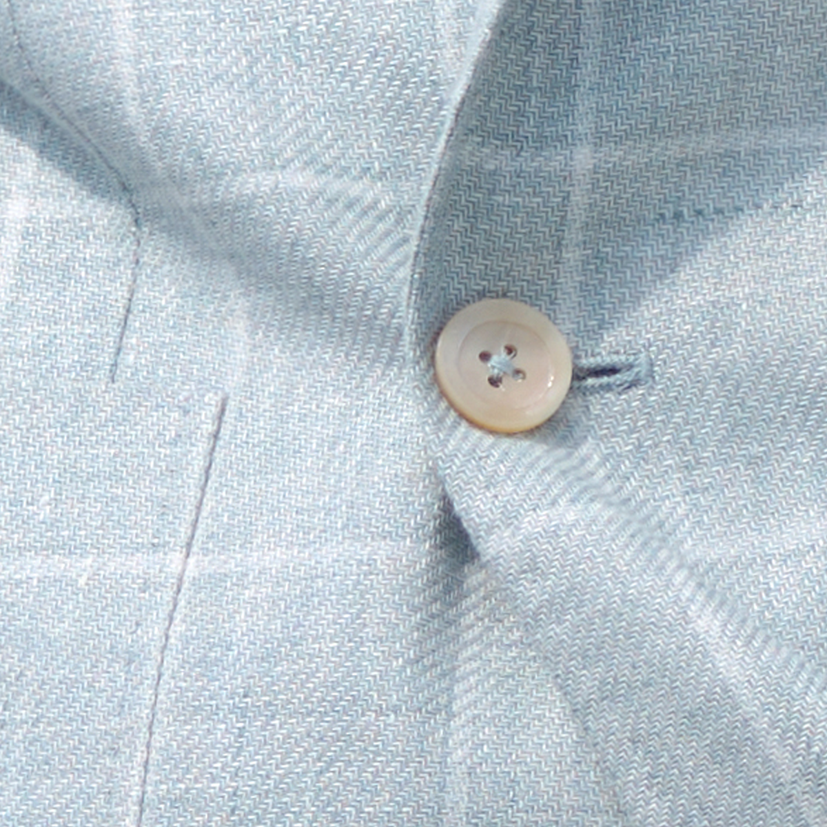 Mint Green Linen‑Wool Half‑Canvas Italian‑Commute Blazer