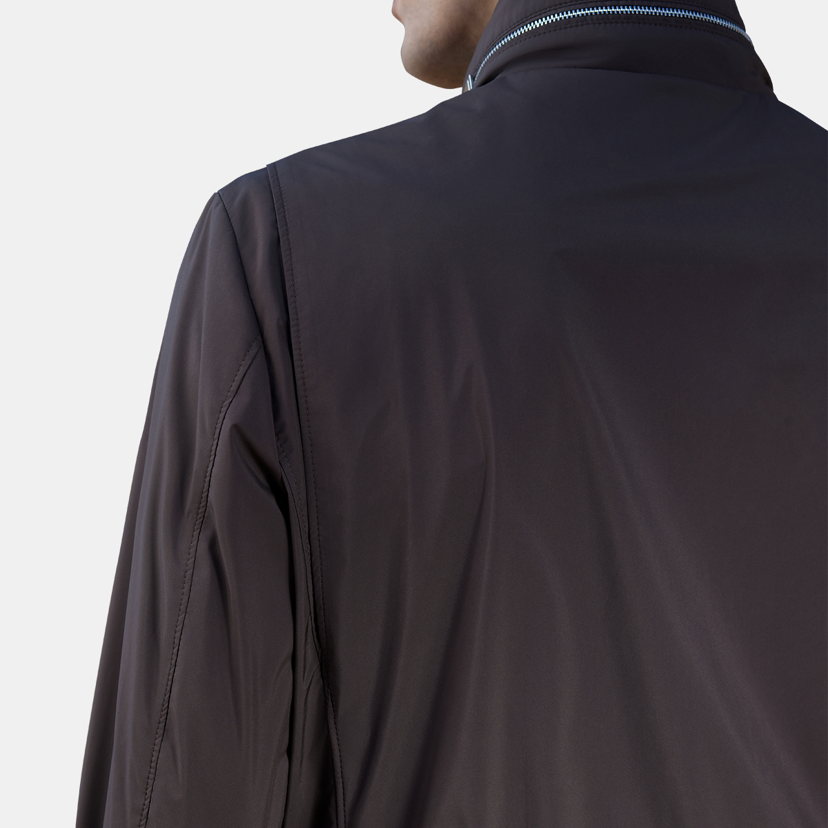 Brown Polyester‑Spandex Outdoor‑Travel Trench Coat
