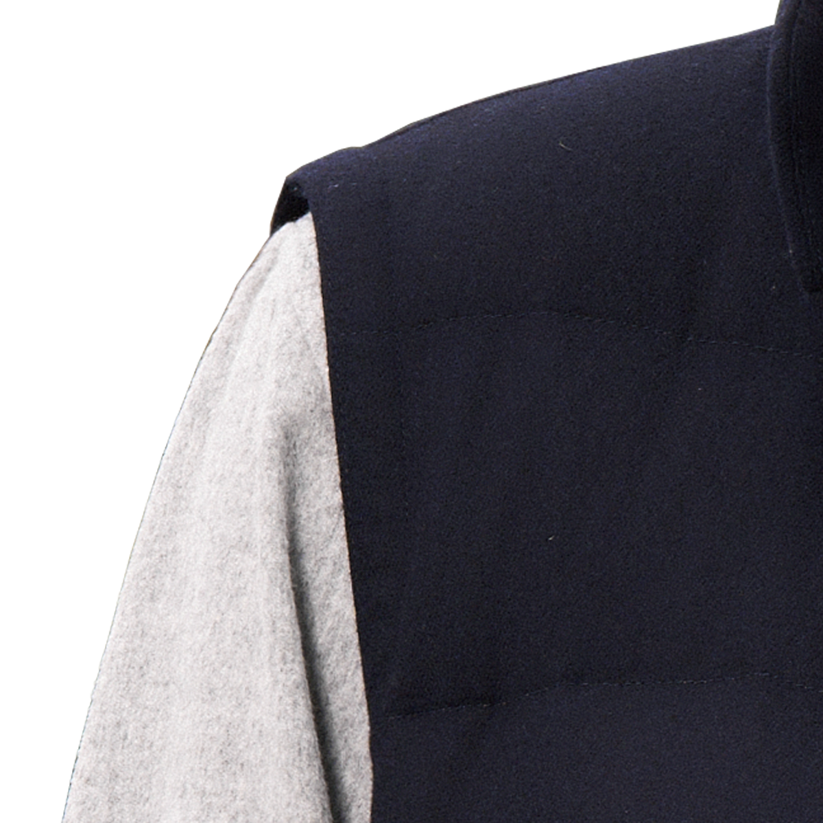 Navy Stand‑Collar Vest