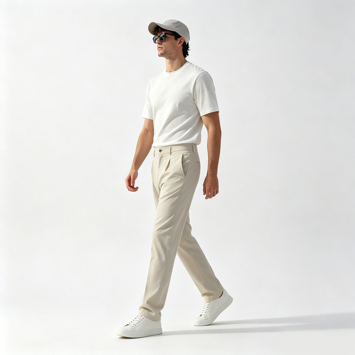 White 4‑Way‑Stretch Polyamide‑Blend Fused Sport‑Outdoor Two‑Piece Suit