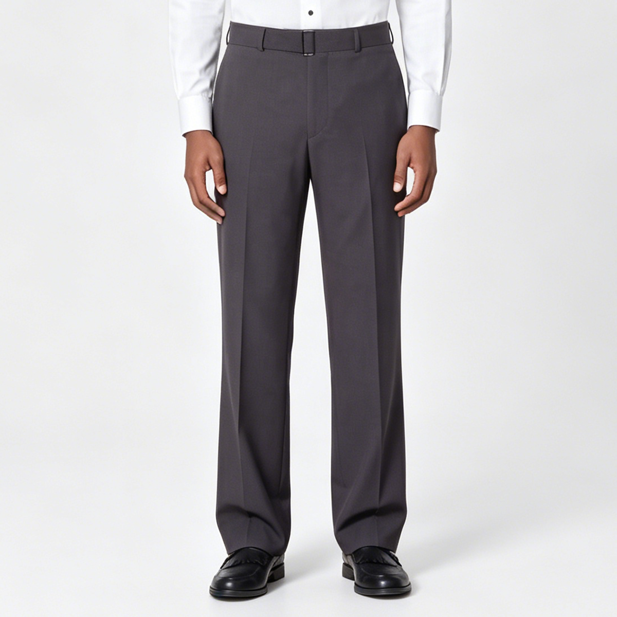 Grey Cool‑Series Wool‑Blend Fused Daily‑Groom Two‑Piece Suit