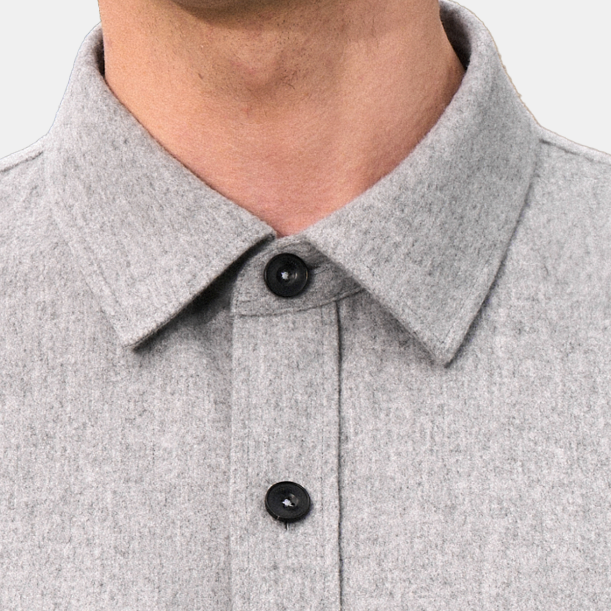 Gray 5‑Button 7cm Point Collar Jacket