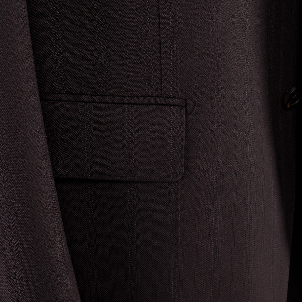 Warm Gray Wool‑Polyester‑Modacrylic Half‑Canvas Single‑Breasted Jacket