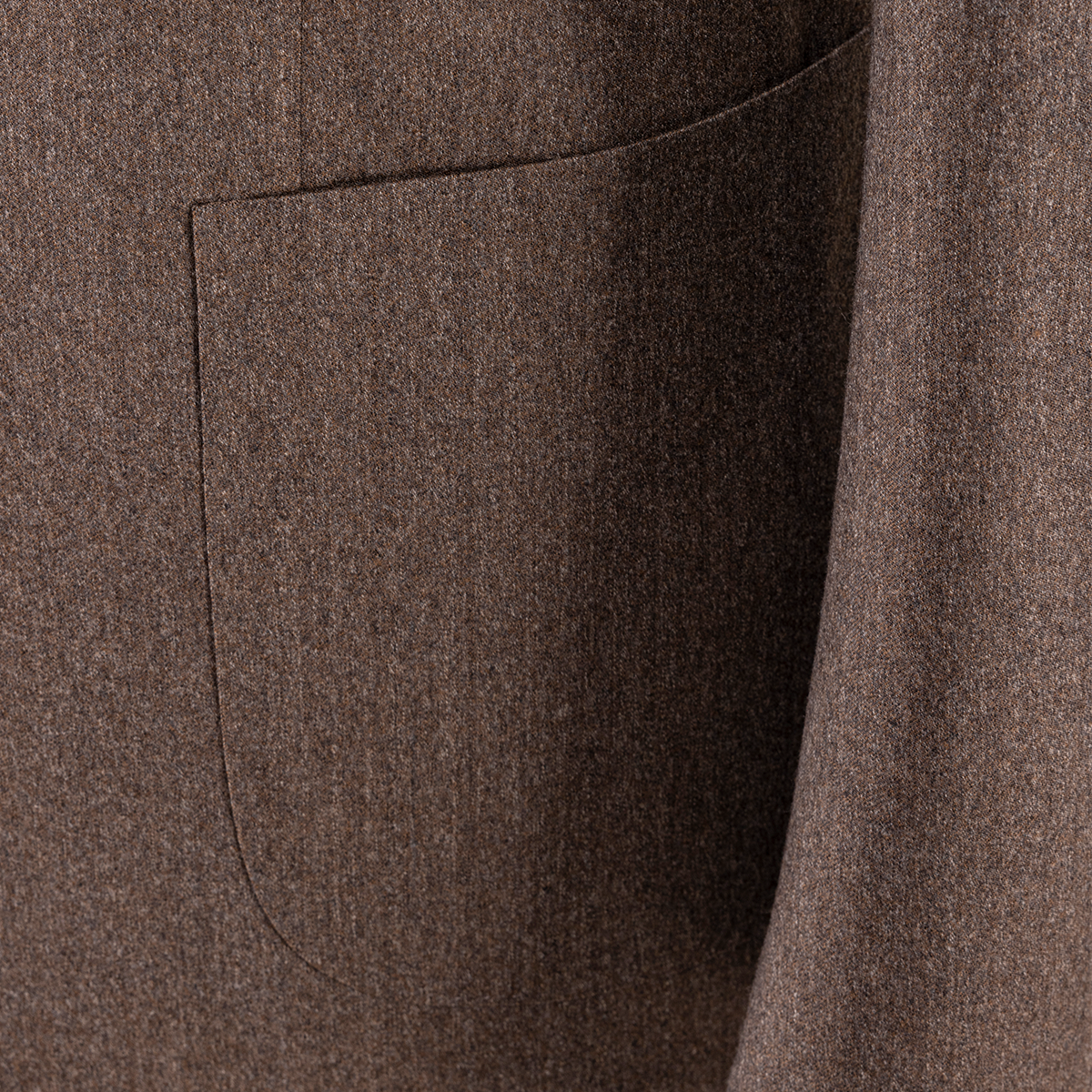 Gray Striped Stretch Wool‑Blend Single‑Breasted Two‑Piece Suit