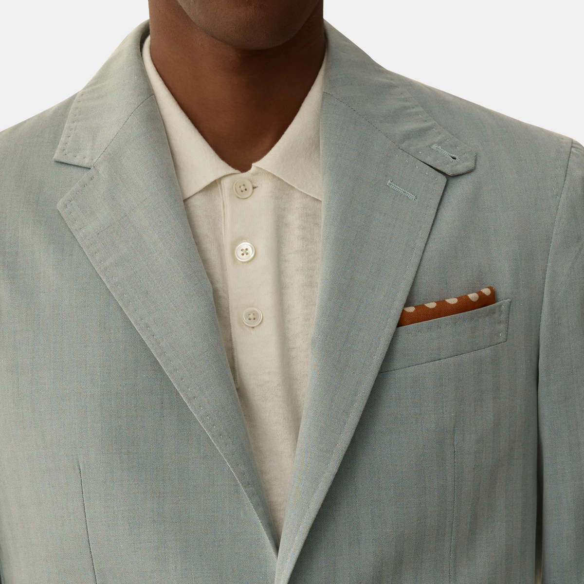 Blue Solaro Herringbone Blazer