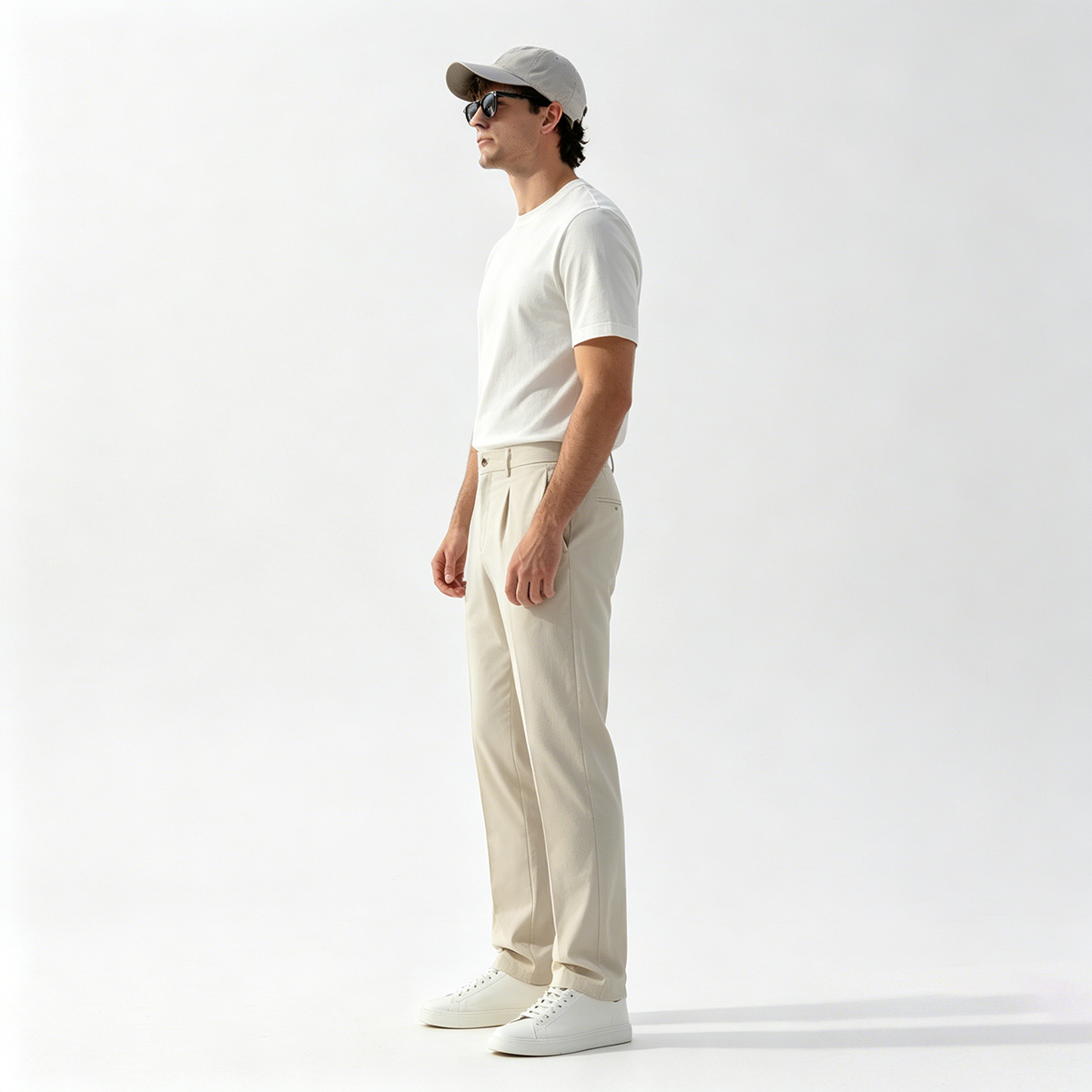 White 4‑Way‑Stretch Polyamide‑Blend Fused Sport‑Outdoor Two‑Piece Suit