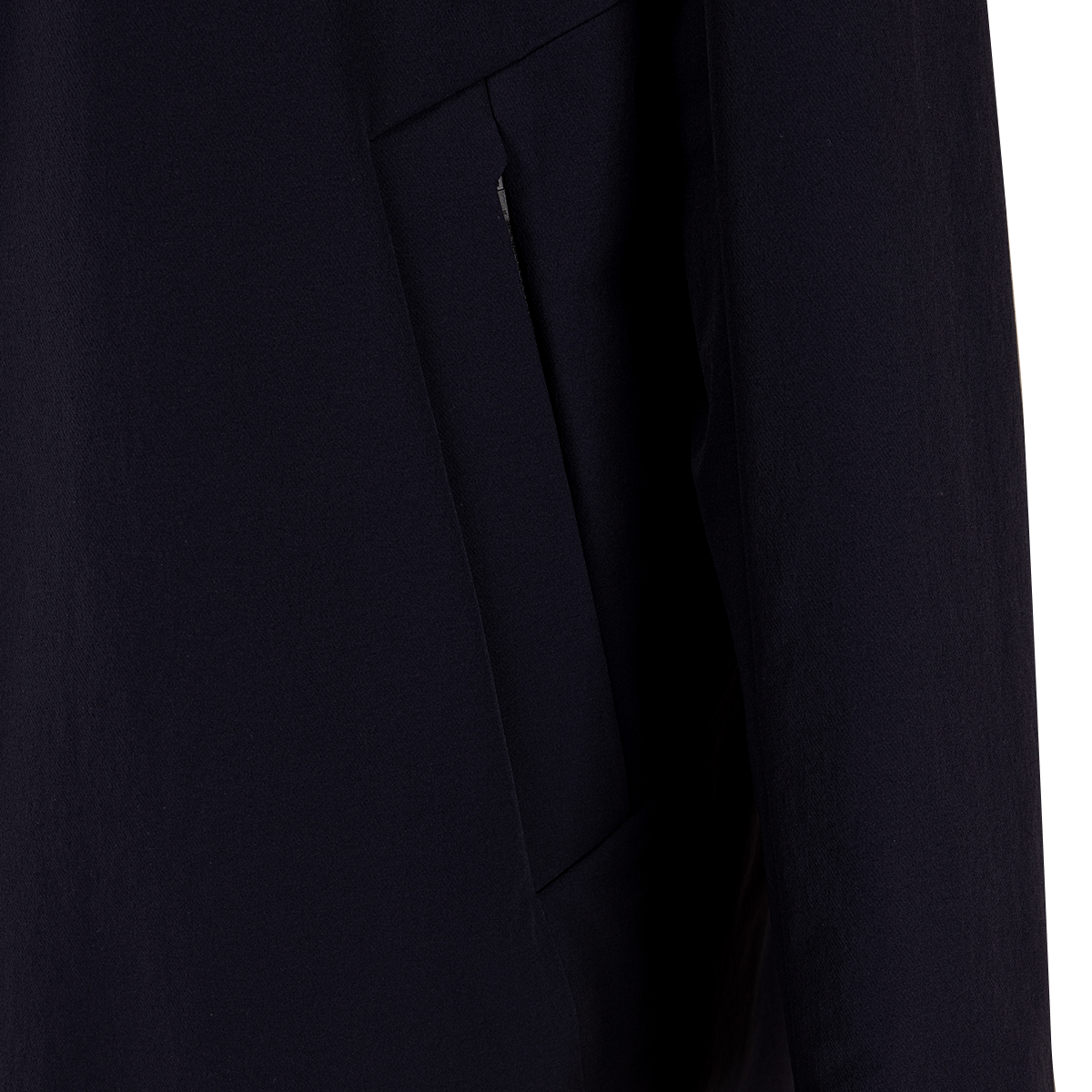 Navy PA‑Elastane Two‑Piece Trench Coat