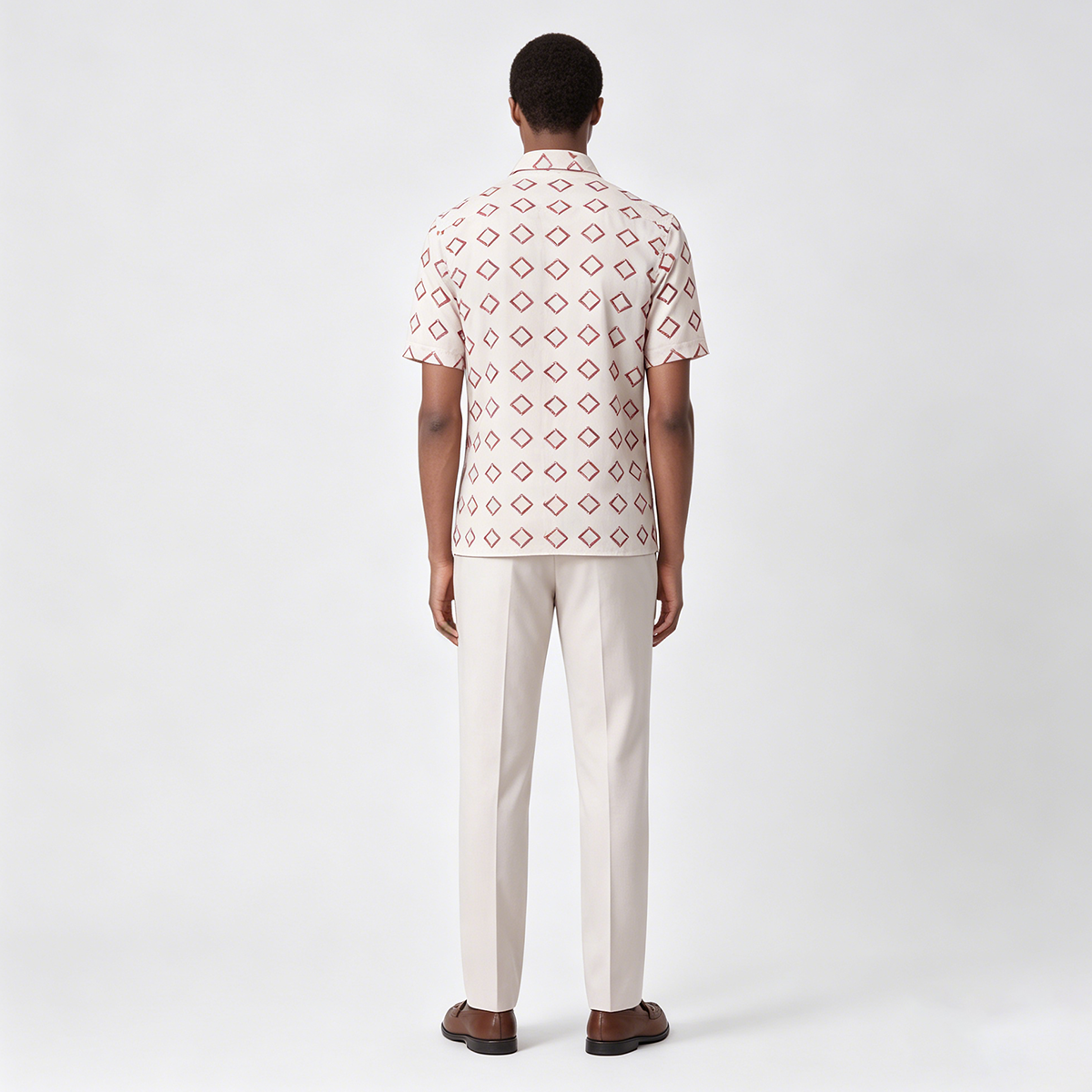 White Cool‑Series Wool‑Polyester Fused Wedding Two‑Piece Suit