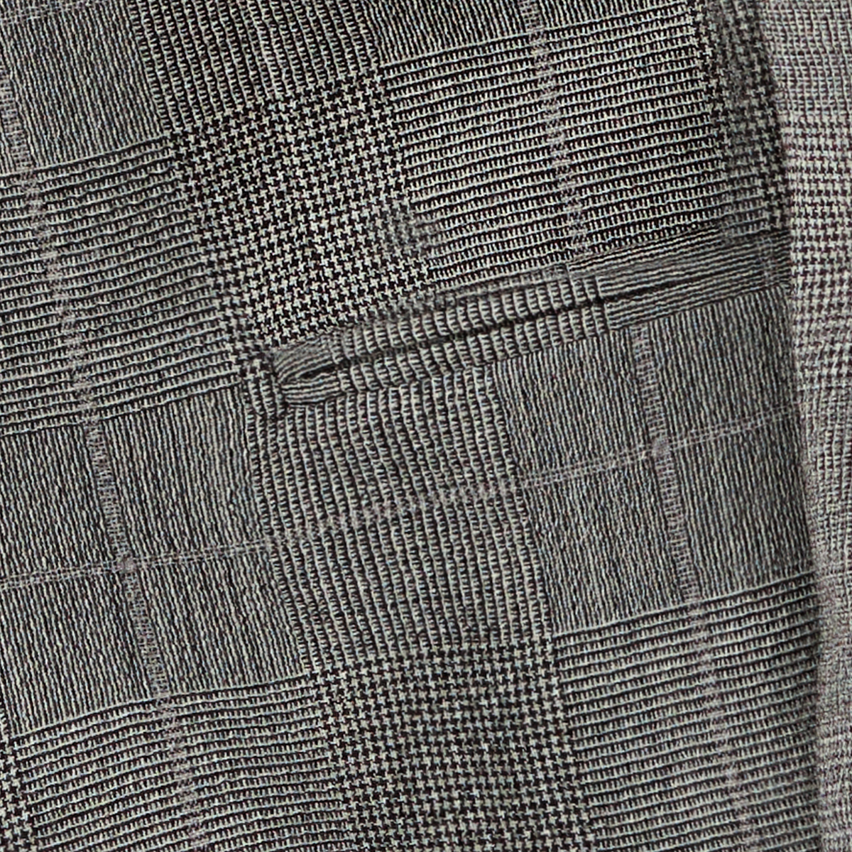 Grey Stretch Wool‑Blend Fused Blazer