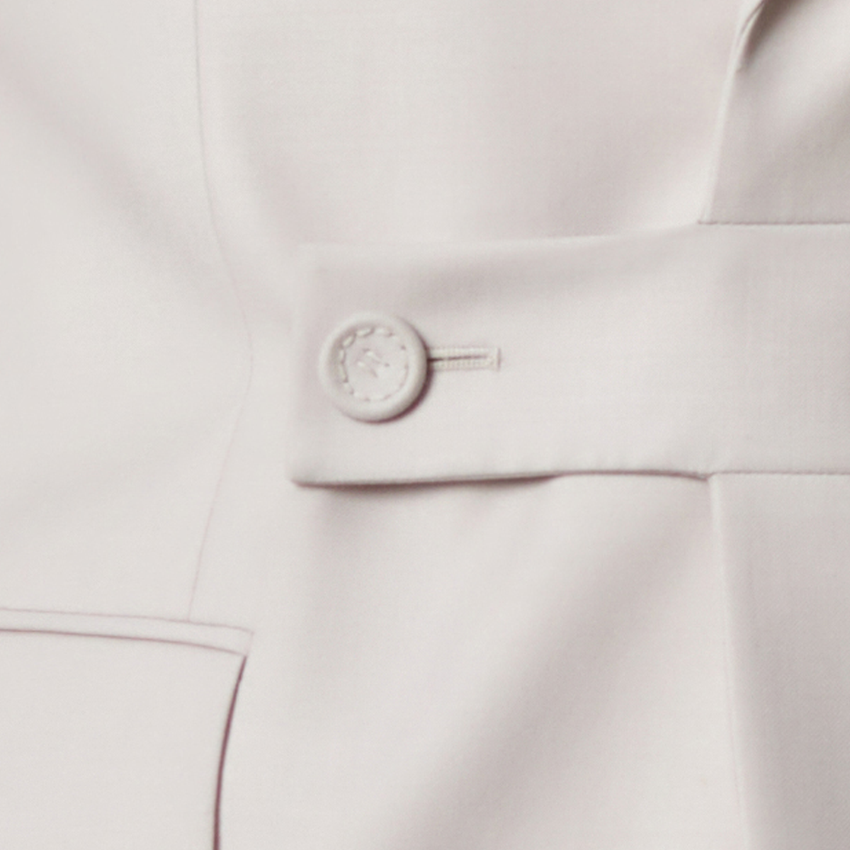 White Cool‑Series Wool‑Polyester Fused Wedding Two‑Piece Suit