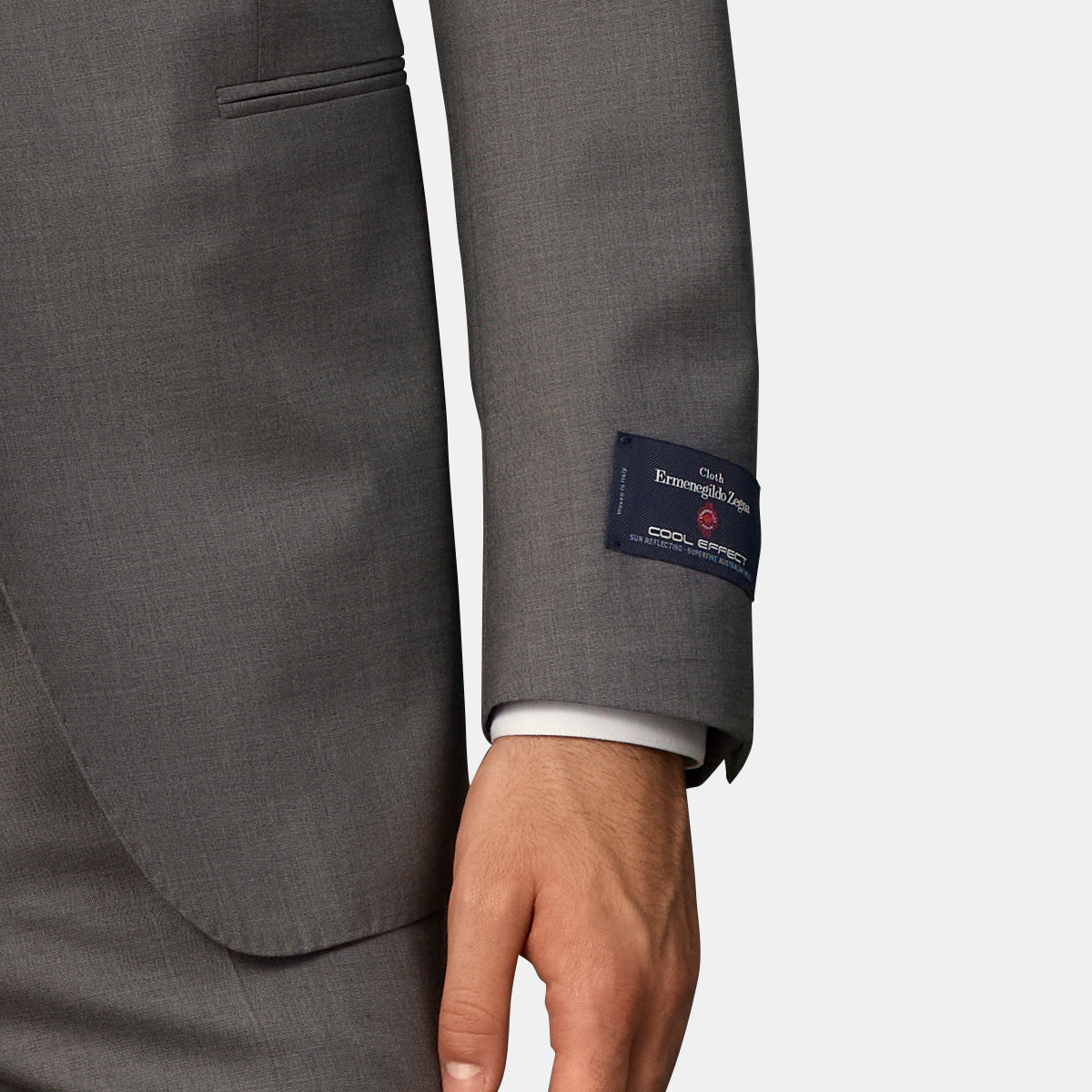 Grey Cool‑Effect Pure‑Wool Spring High End Commute Two‑Piece Suit