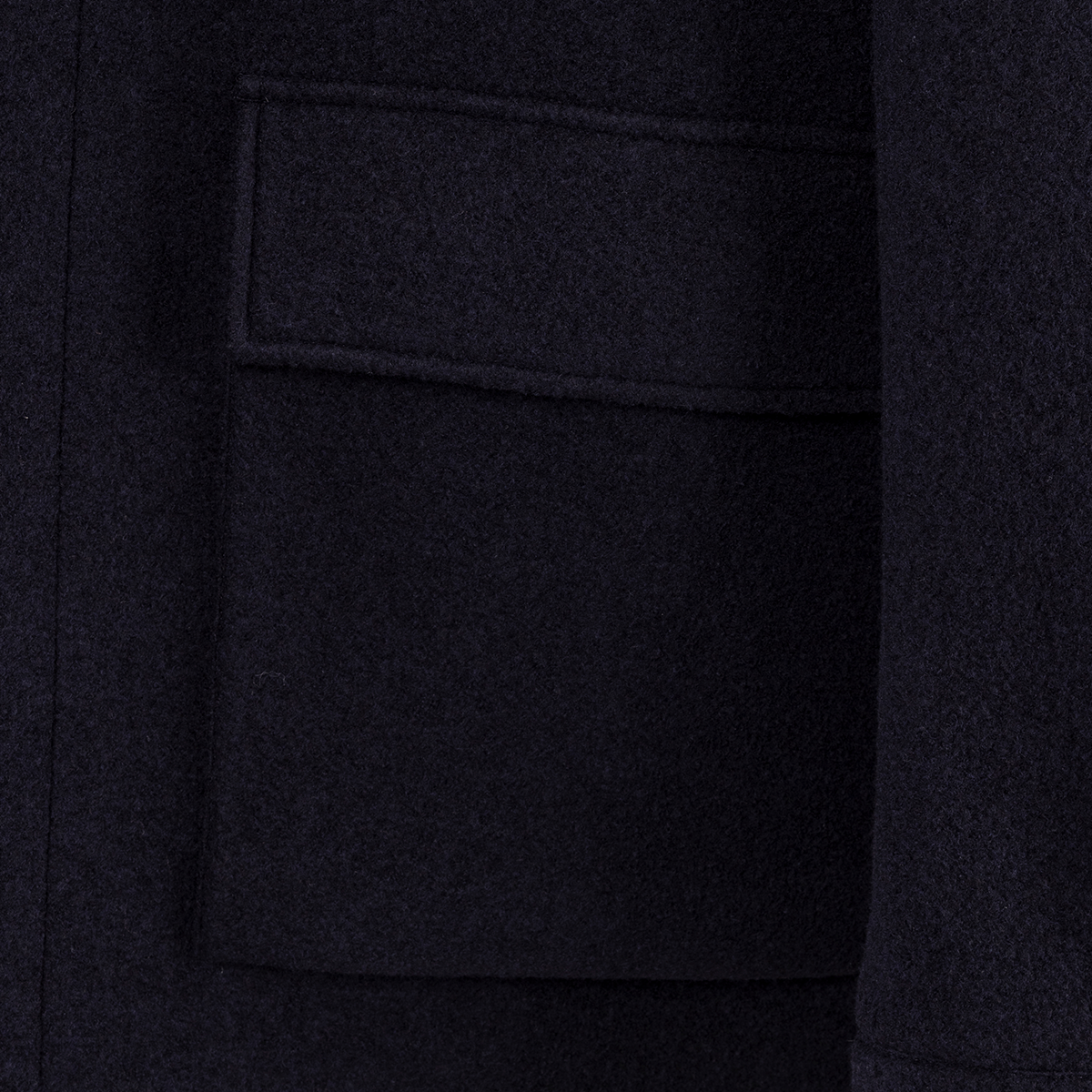 Navy Wool‑Polyester‑Modacrylic 6x3 Double‑Breasted Fused Blazer