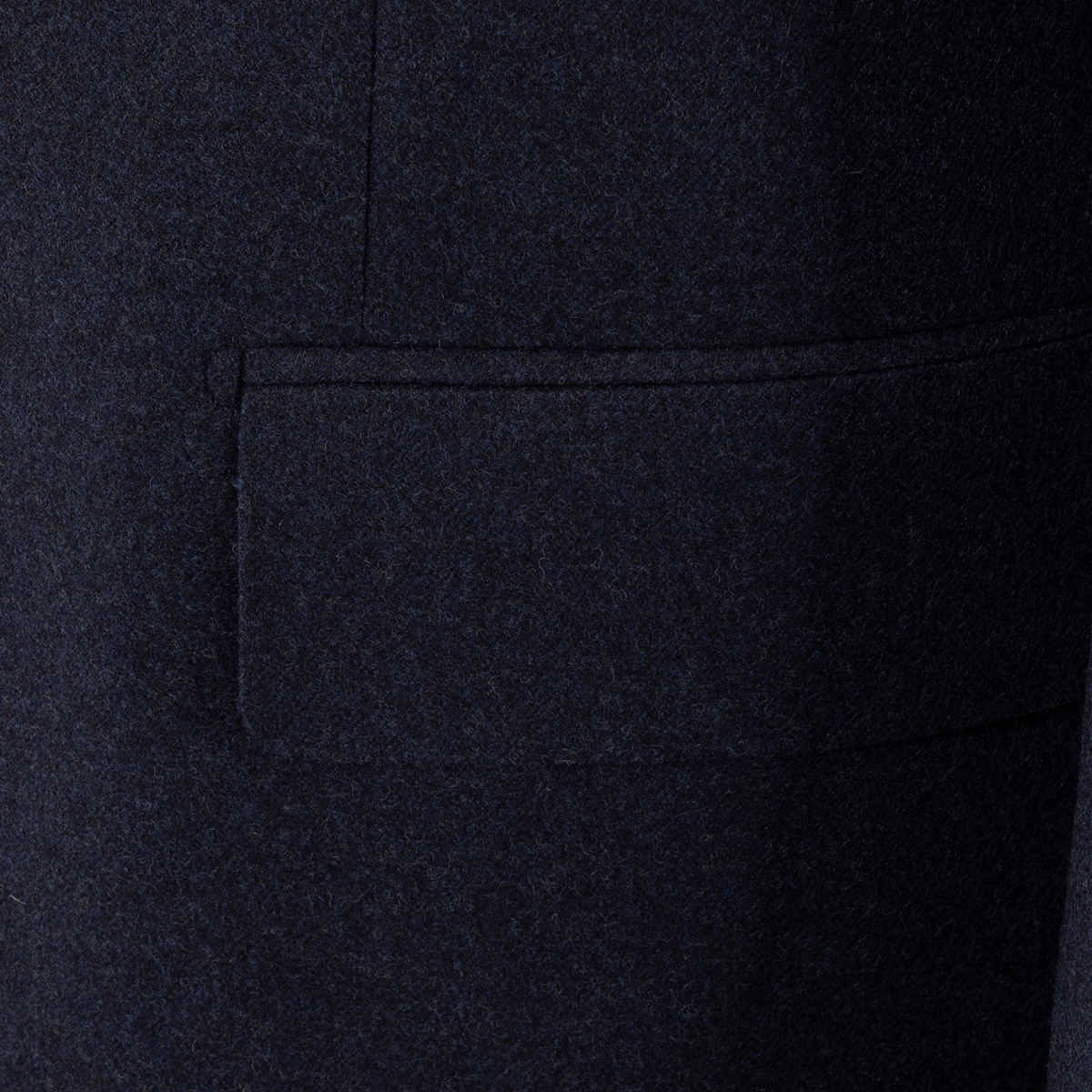 Navy Wool-Worsted Silk Single-Breasted Two‑Piece Suit