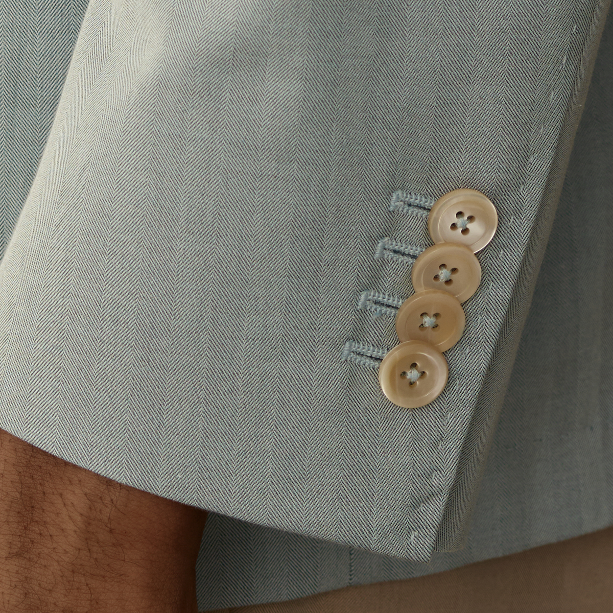 Blue Solaro Herringbone Blazer