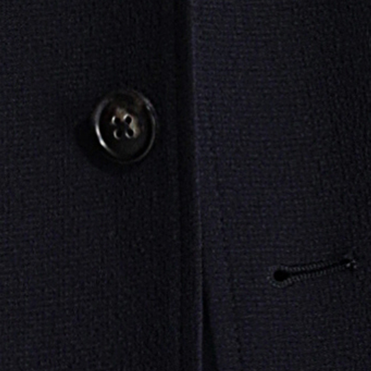 Navy Polyester‑Blend Fused Italian‑Casual jacket