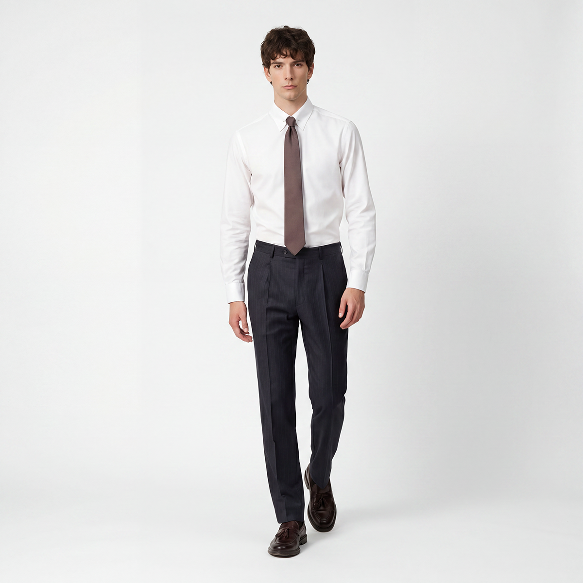 Navy Zegna‑Trofeo Pure‑Wool Half‑Canvas Two‑Piece Suit