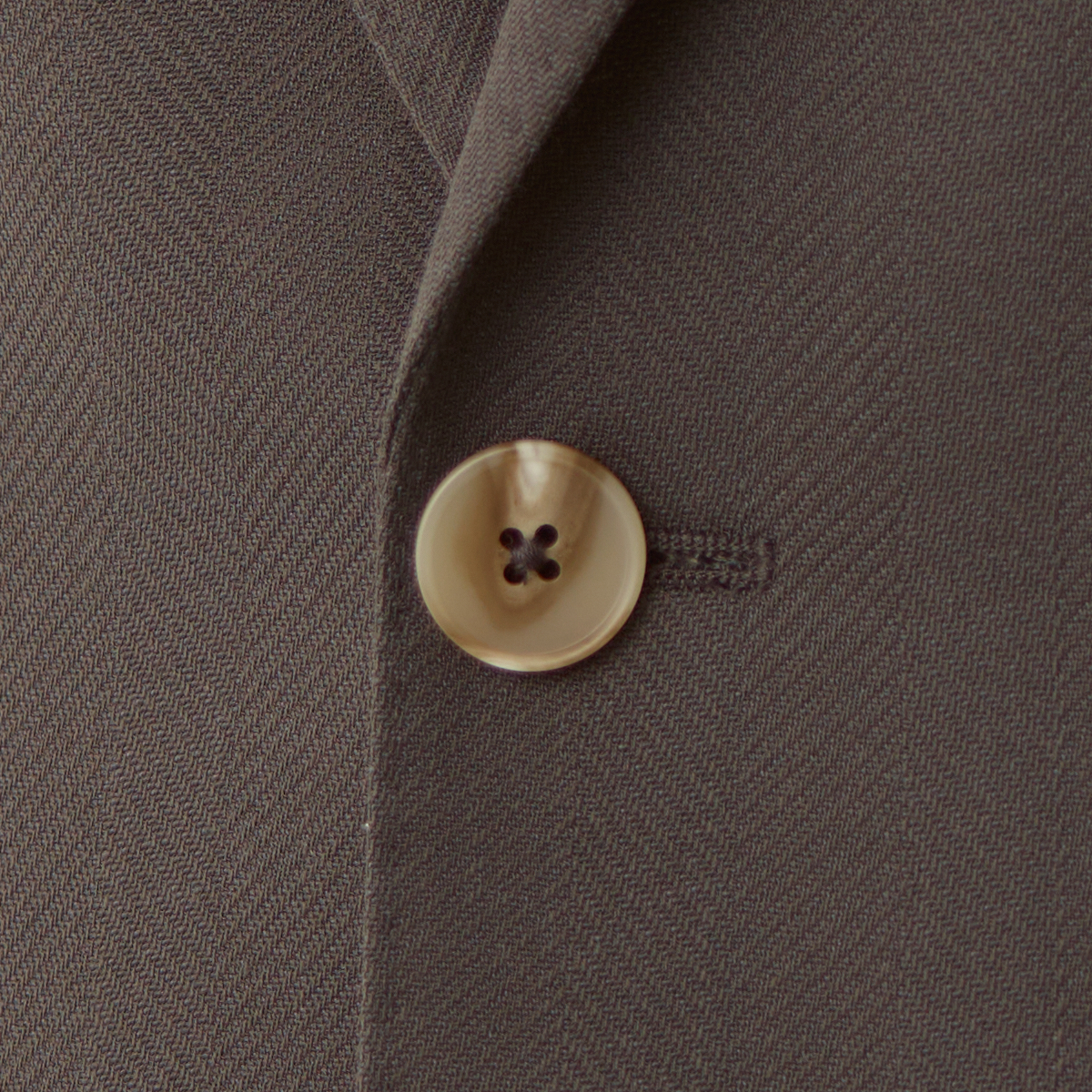 Grey Wool‑Polyester‑Blend Half‑Canvas Two‑Piece Suit